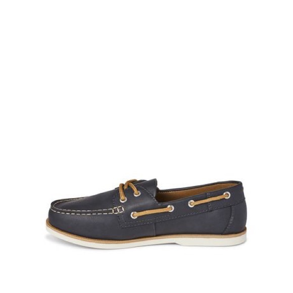 Men’s Causal Boat Shoes in Navy - Picture 3 of 14